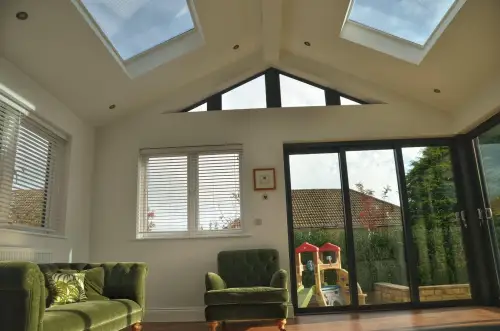 Click Here To Enlarge This Photo Of Contemporary Sun Room Extension & Landscaping