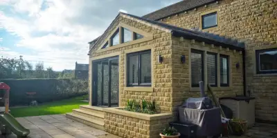 Contemporary Sun Room Extension & Landscaping